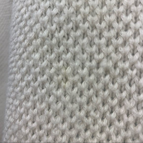 Loft Sweater Ivory White Open Cable Knit - Picture 7 of 11